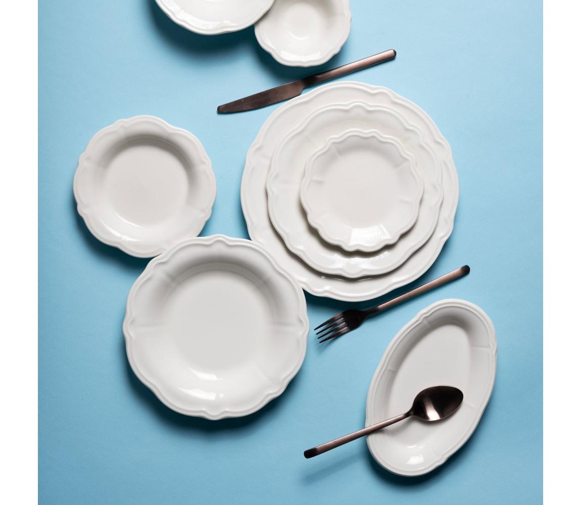 Jedálenská súprava 24 ks biela/porcelán 667PRS1105