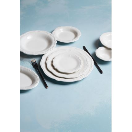Jedálenská súprava 24 ks biela/porcelán