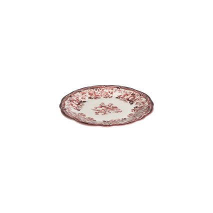 Jedálenská súprava 24 ks biela/ružová/porcelán