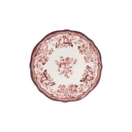Jedálenská súprava 24 ks biela/ružová/porcelán