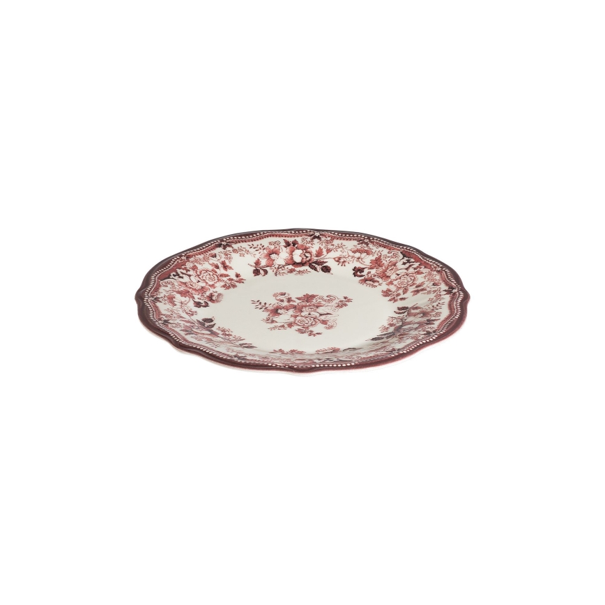 Jedálenská súprava 24 ks biela/ružová/porcelán