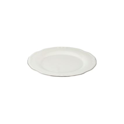 Jedálenská súprava 24 ks biela/strieborná/porcelán