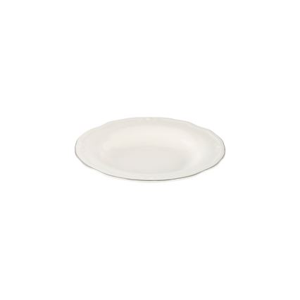 Jedálenská súprava 24 ks biela/strieborná/porcelán