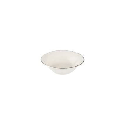 Jedálenská súprava 24 ks biela/strieborná/porcelán