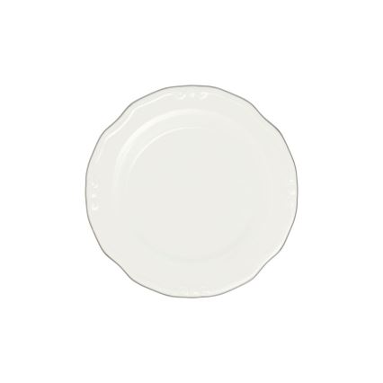 Jedálenská súprava 24 ks biela/strieborná/porcelán