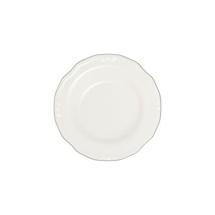 Jedálenská súprava 24 ks biela/strieborná/porcelán