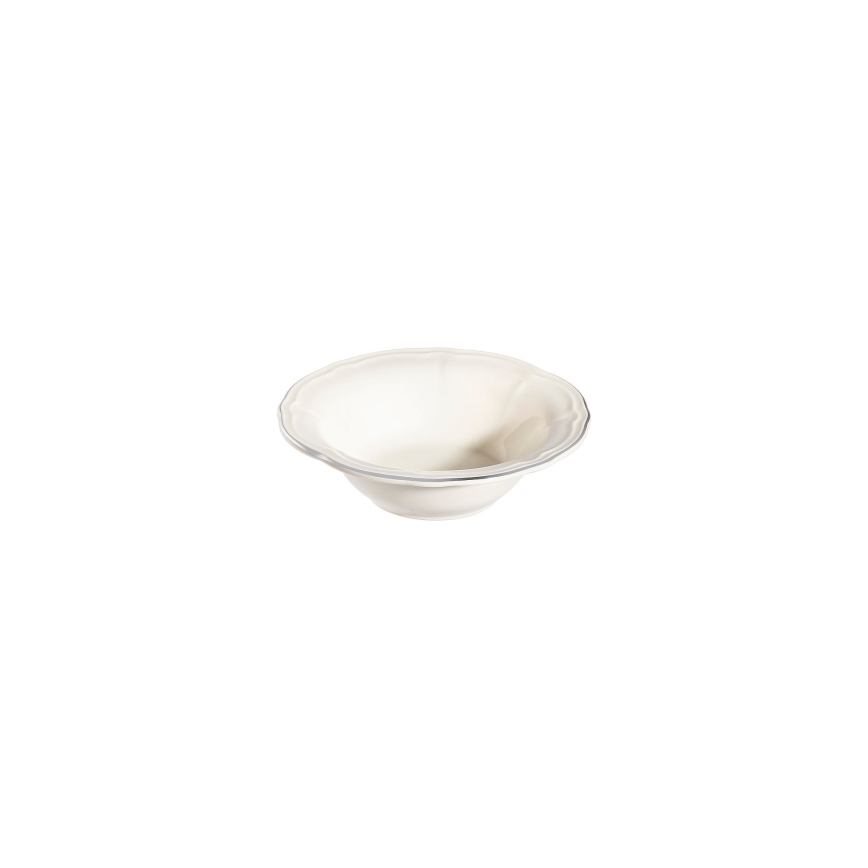 Jedálenská súprava 24 ks biela/strieborná/porcelán