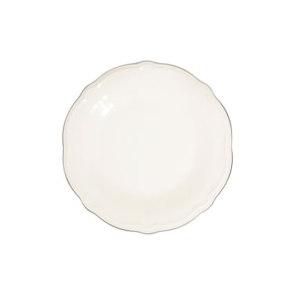 Jedálenská súprava 24 ks biela/strieborná/porcelán