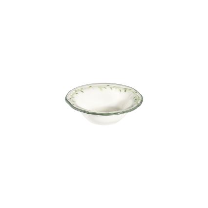 Jedálenská súprava 24 ks biela/zelená/porcelán