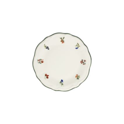 Jedálenská súprava 24 ks biela/zelená/porcelán