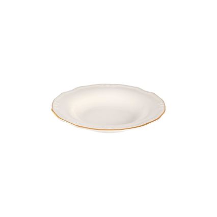 Jedálenská súprava 24 ks biela/zlatá/porcelán