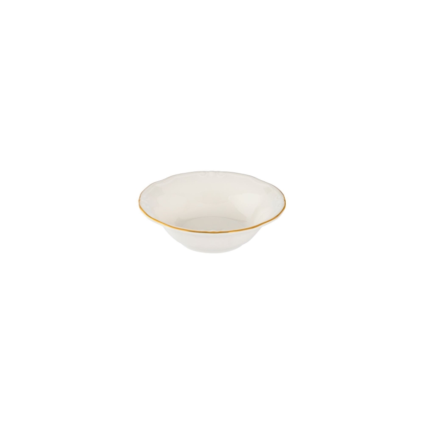 Jedálenská súprava 24 ks biela/zlatá/porcelán