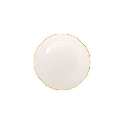 Jedálenská súprava 24 ks biela/zlatá/porcelán
