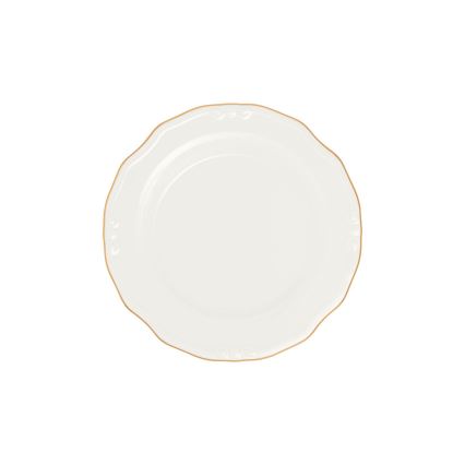 Jedálenská súprava 24 ks biela/zlatá/porcelán