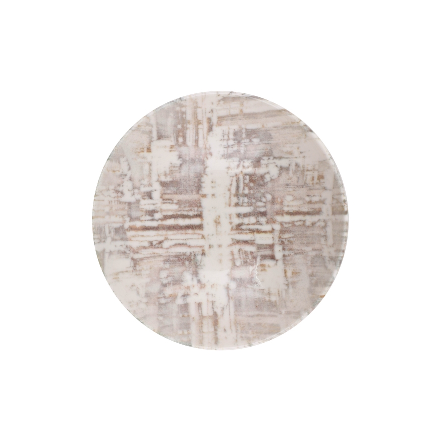 Jedálenská súprava 24 ks hnedá/biela/porcelán