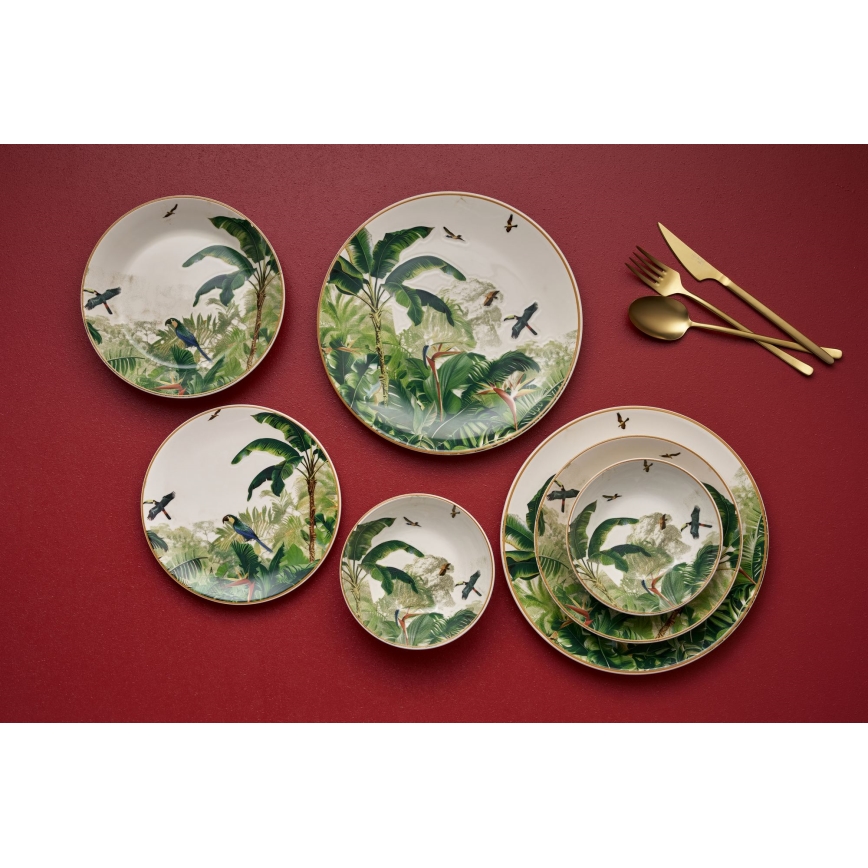 Jedálenská súprava 24 ks pestrofarebná/keramika