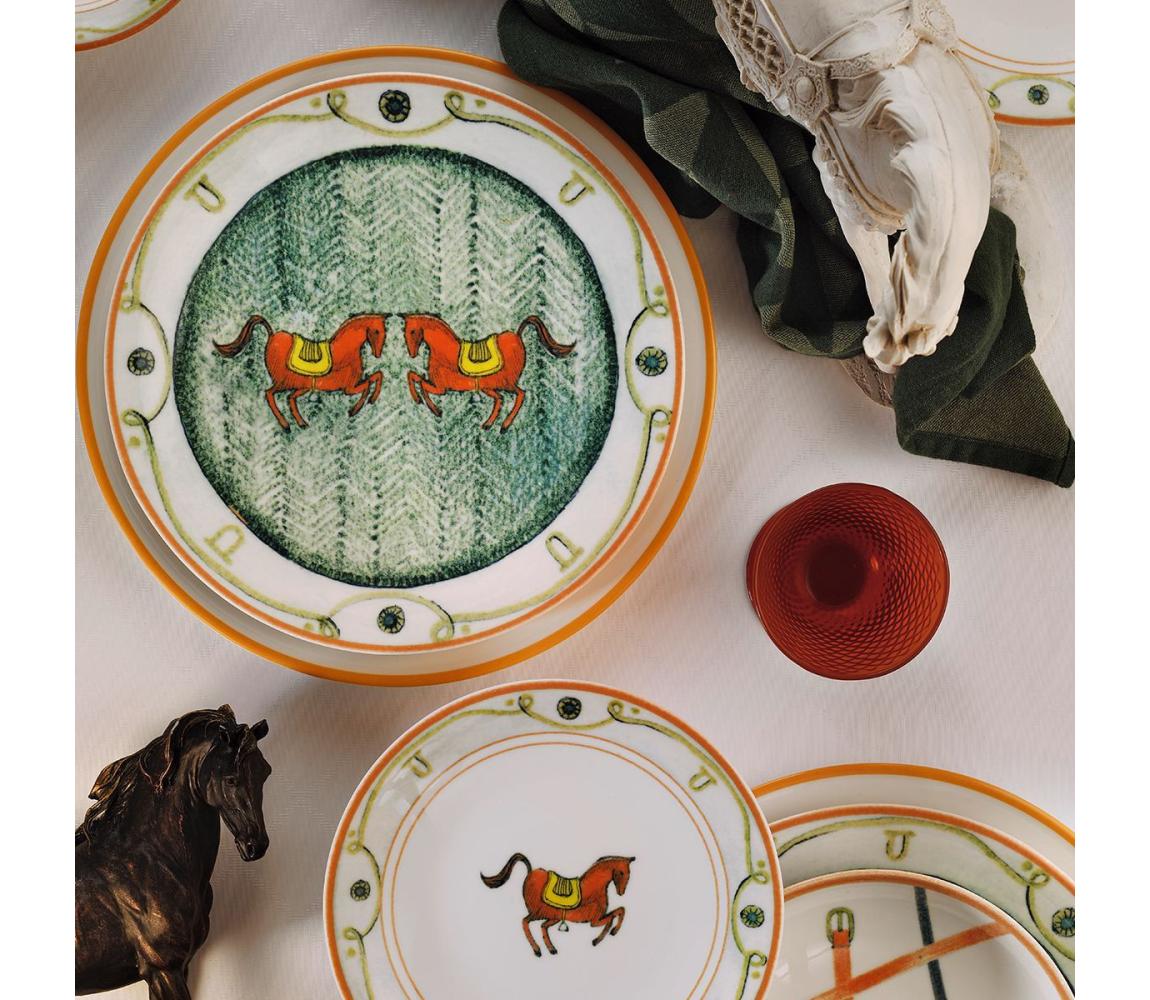 Jedálenská súprava 24 ks pestrofarebná/porcelán 710KTP3791