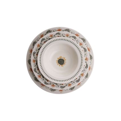 Jedálenská súprava 24 ks pestrofarebná/porcelán