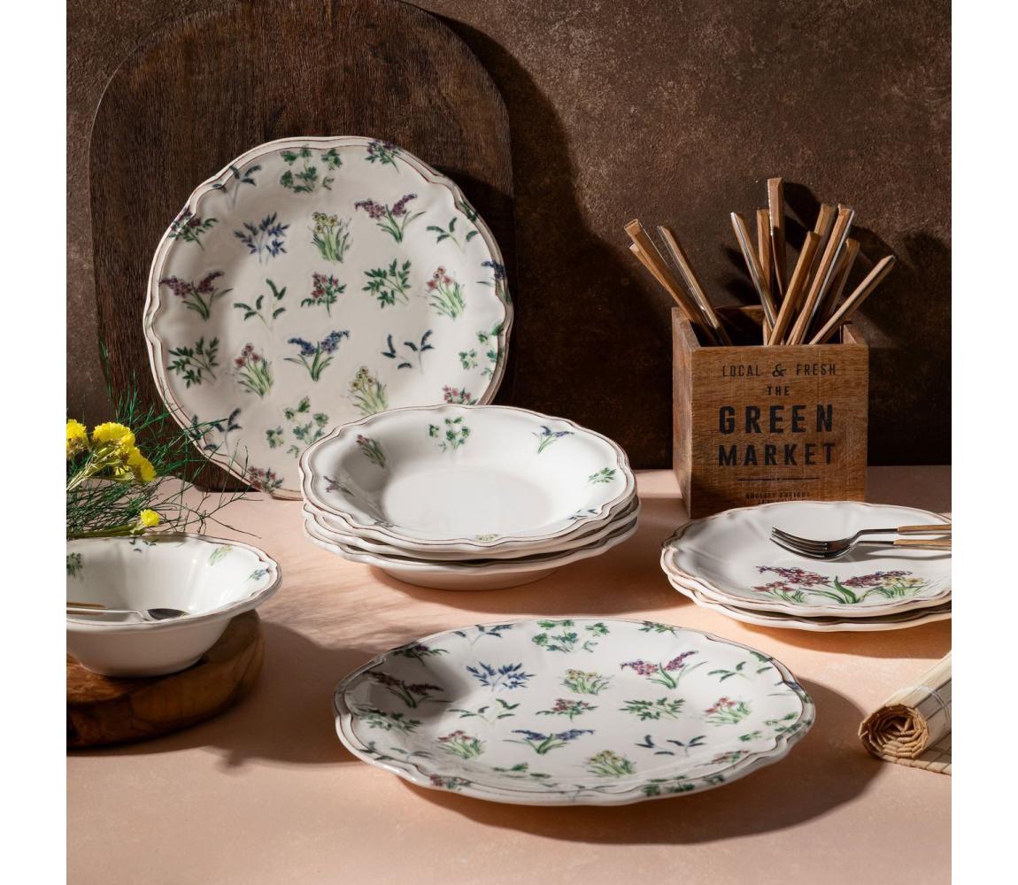Jedálenská súprava 24 ks pestrofarebná/porcelán 667PRS1112