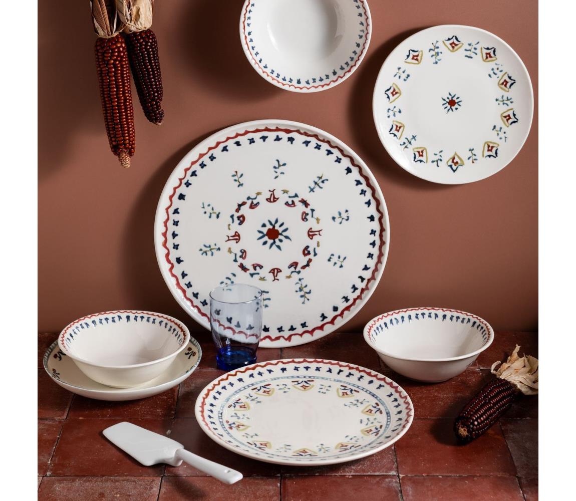Jedálenská súprava 24 ks pestrofarebná/porcelán 667PRS1126