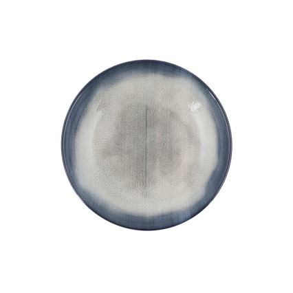 Jedálenská súprava 26 ks modrá/hnedá/porcelán