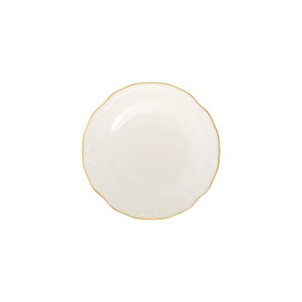 Jedálenská súprava 53 ks biela/zlatá/porcelán