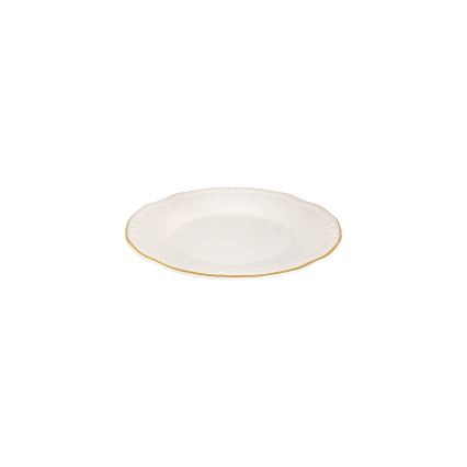 Jedálenská súprava 53 ks biela/zlatá/porcelán