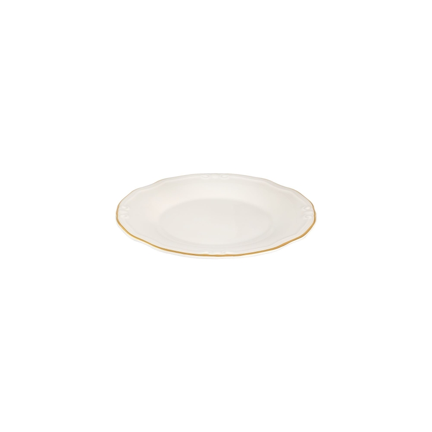 Jedálenská súprava 53 ks biela/zlatá/porcelán