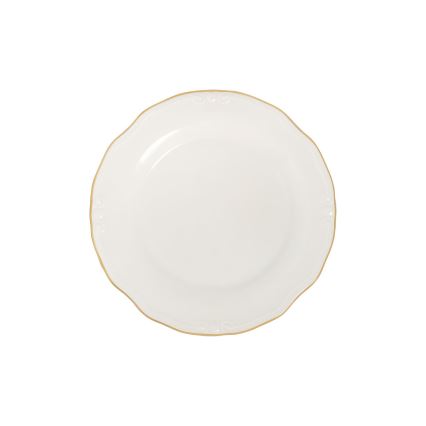 Jedálenská súprava 53 ks biela/zlatá/porcelán