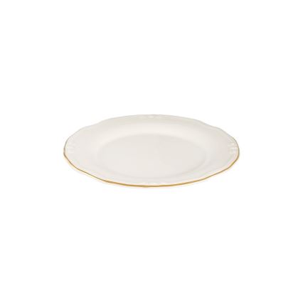 Jedálenská súprava 53 ks biela/zlatá/porcelán