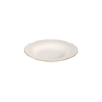 Jedálenská súprava 53 ks biela/zlatá/porcelán