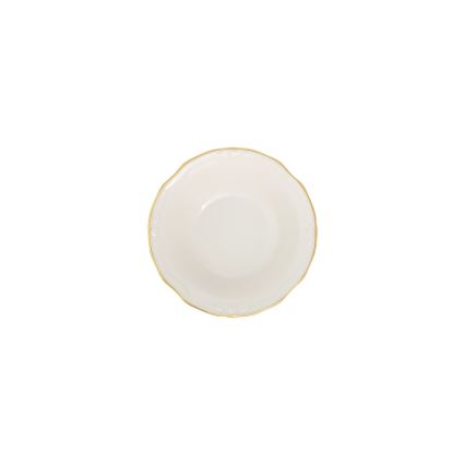 Jedálenská súprava 53 ks biela/zlatá/porcelán