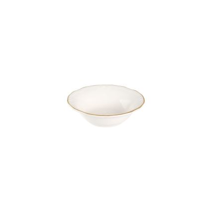 Jedálenská súprava 53 ks biela/zlatá/porcelán