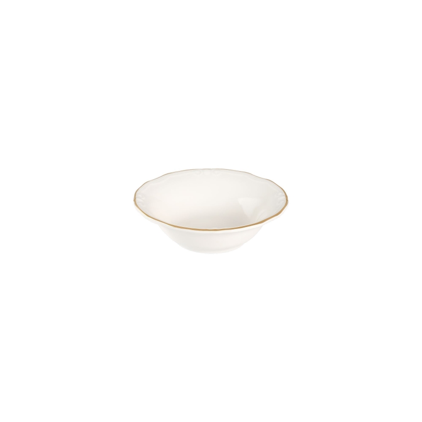 Jedálenská súprava 53 ks biela/zlatá/porcelán