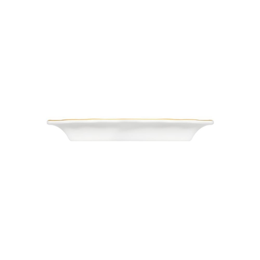 Jedálenská súprava 53 ks biela/zlatá/porcelán