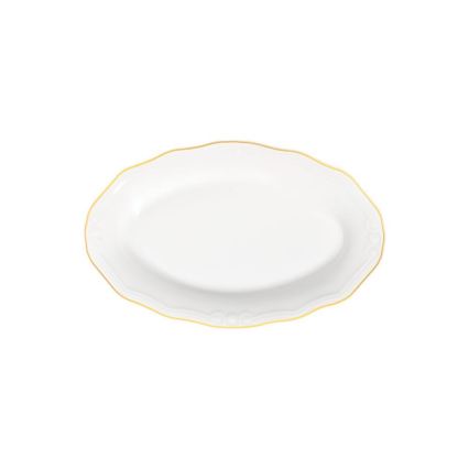 Jedálenská súprava 53 ks biela/zlatá/porcelán