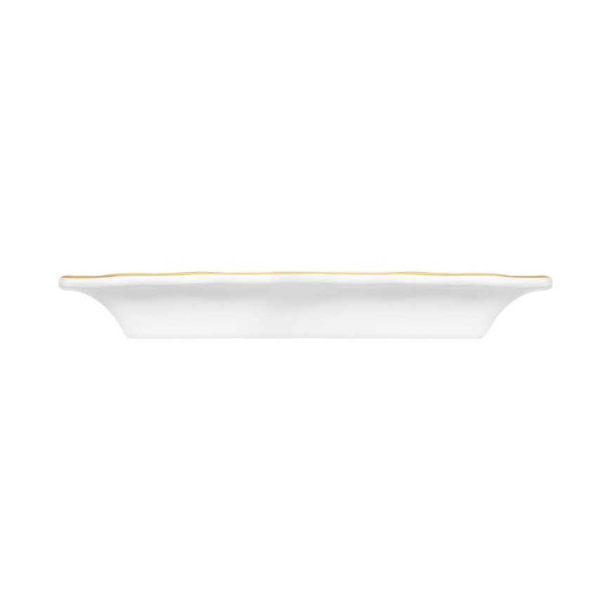 Jedálenská súprava 53 ks biela/zlatá/porcelán