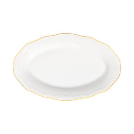 Jedálenská súprava 53 ks biela/zlatá/porcelán
