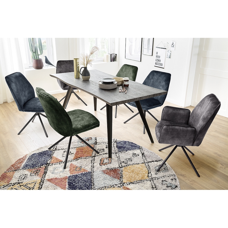 Jedálenské stoličky NEXORO, 2 ks, antracit