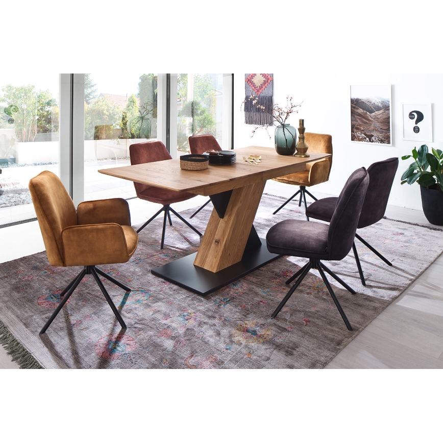 Jedálenské stoličky NEXORO, sada 2 ks, oranžové