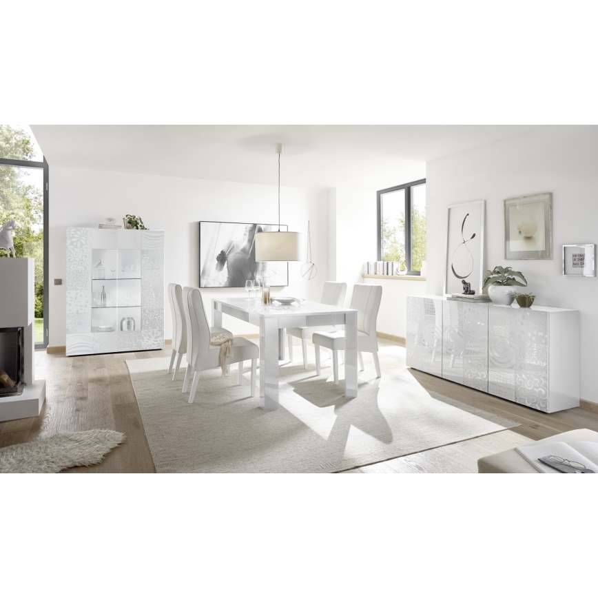 Jedálenský stôl ARIA biely