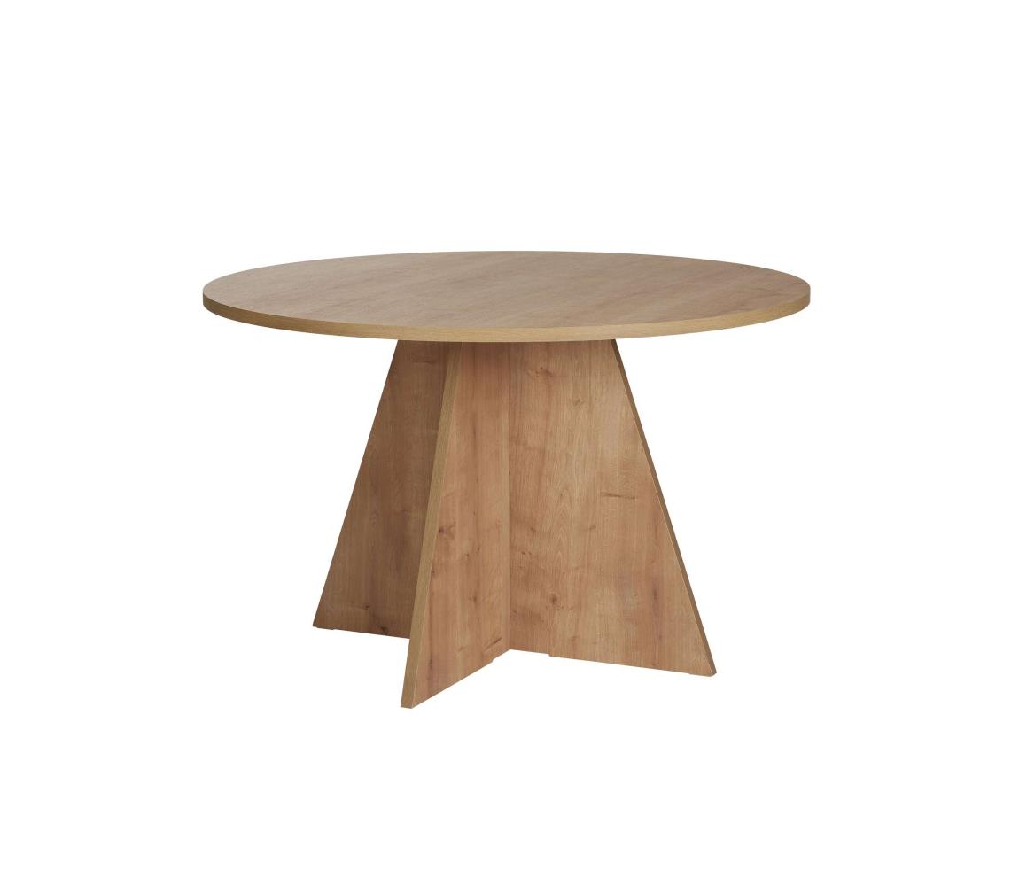 Jedálenský stôl MATIN, priemer 120 cm, dub 746NRD1107