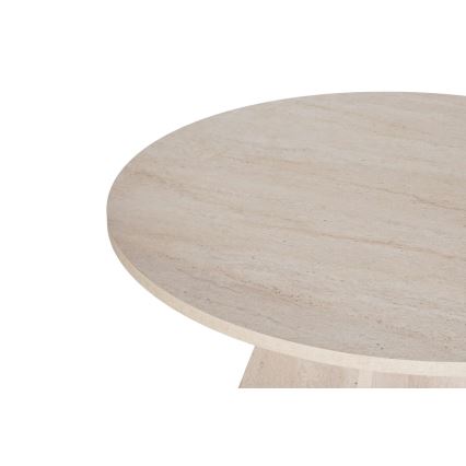 Jedálenský stôl MATIN Ø 120 cm, béžový