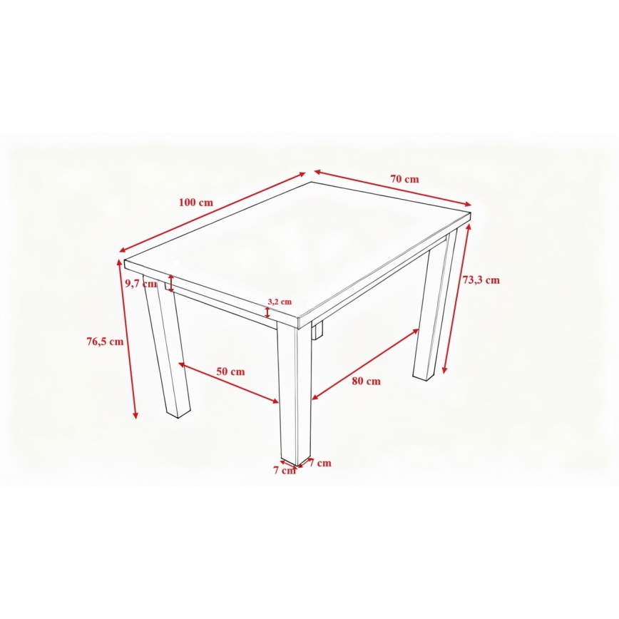 Jedálenský stôl NOAH dub sonoma