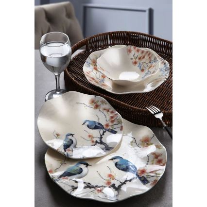 Jedálna sada 24 ks pestrofarebná/porcelán