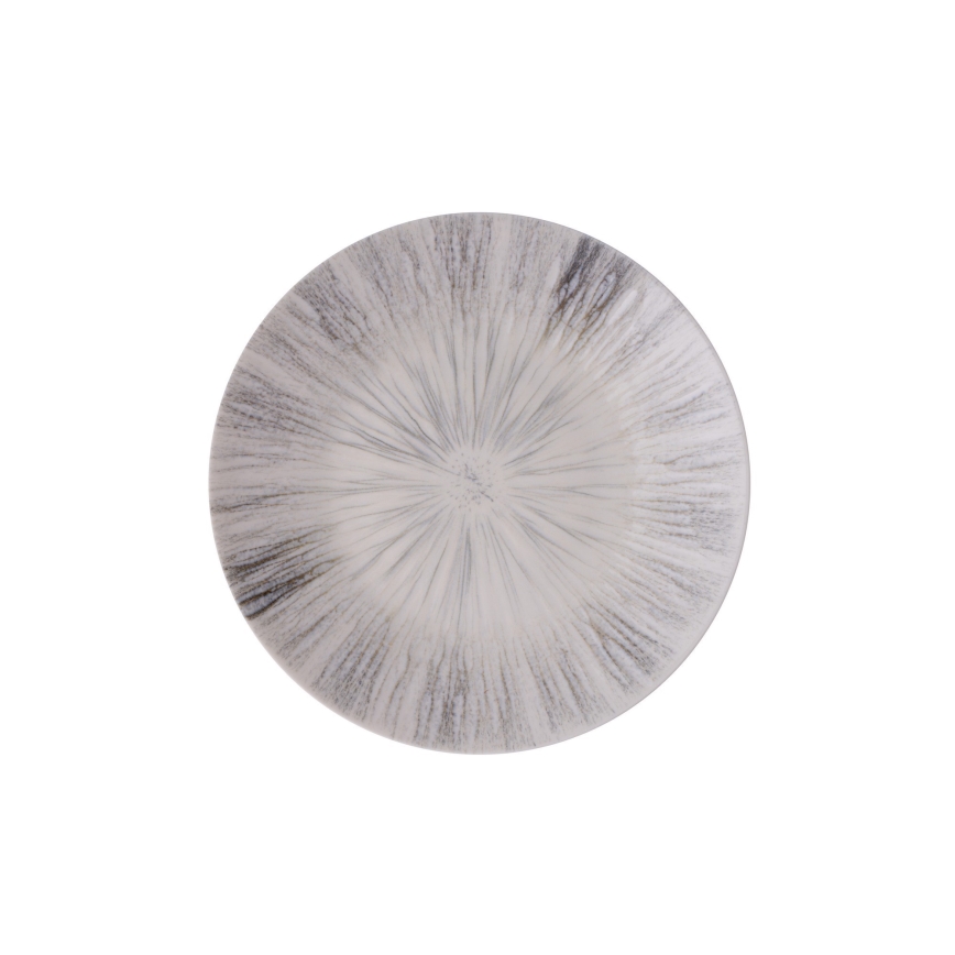 Jedálna sada 24 ks sivá/porcelán