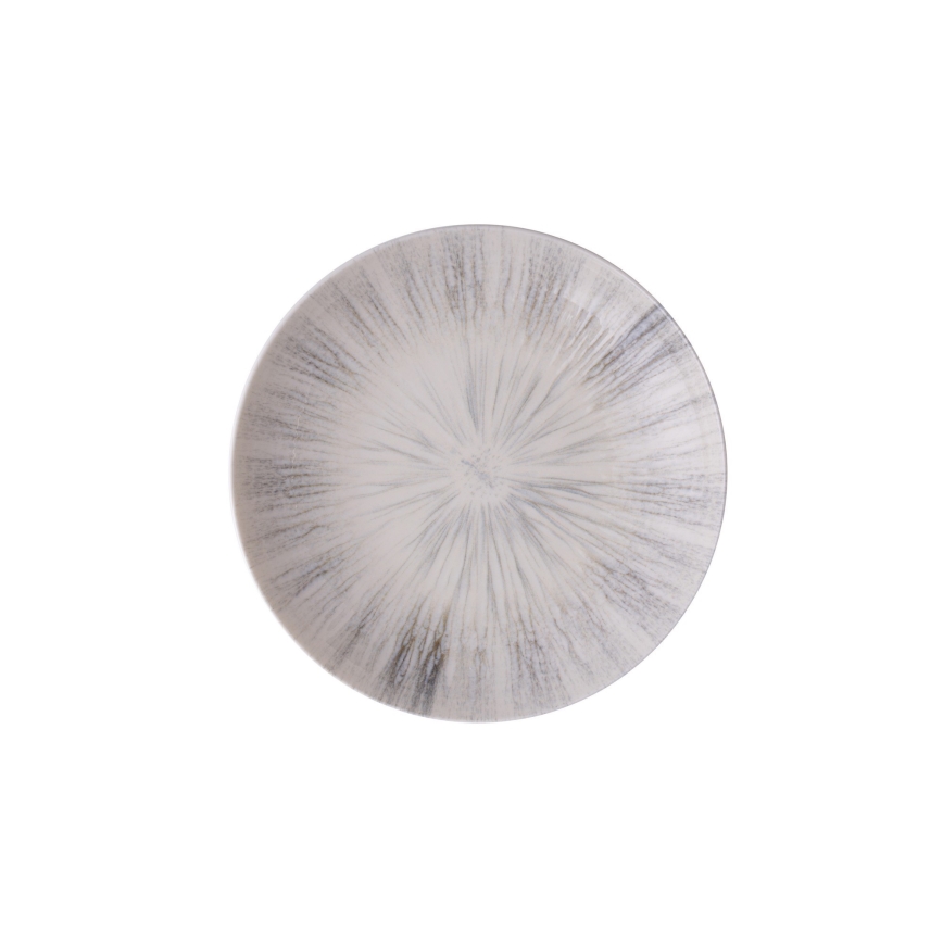 Jedálna sada 24 ks sivá/porcelán