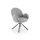 Jedálna stolička KIVA, 1 ks, sivá