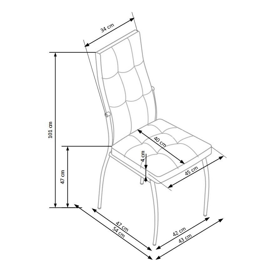Jedálna stolička WARMIS 1 ks biela