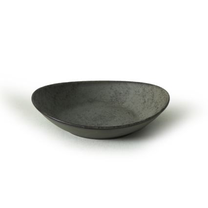 Jedálna súprava 18 ks antracit/zelená/kamenina